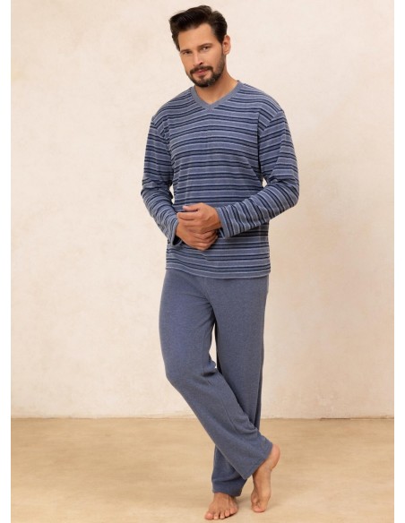 Piżama 490 dł/r m-2xl z25/26 męska frotte Regina