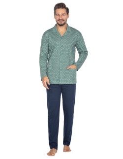Piżama 463 dł/r 2xl-3xl l24 męska rozpinana Regina