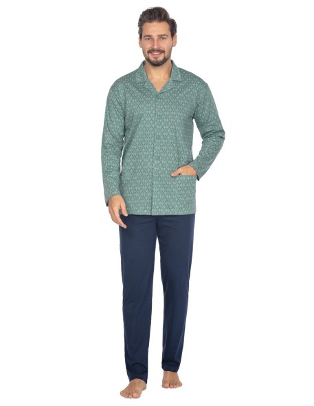 Piżama 463 dł/r 2xl-3xl l24 męska rozpinana Regina