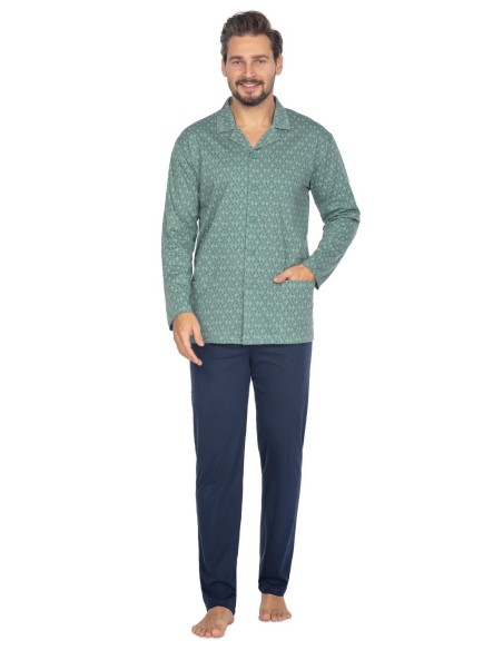 Piżama 463 dł/r 2xl-3xl l24 męska rozpinana Regina