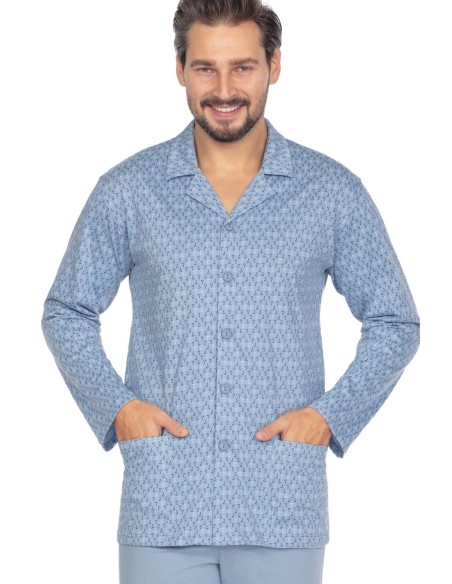 Piżama 463 dł/r 2xl-3xl l24 męska rozpinana Regina