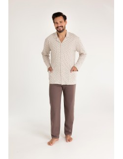 Pajamas 486 dł/r 2xl-3xl z25/26 men's rozpinana Regina