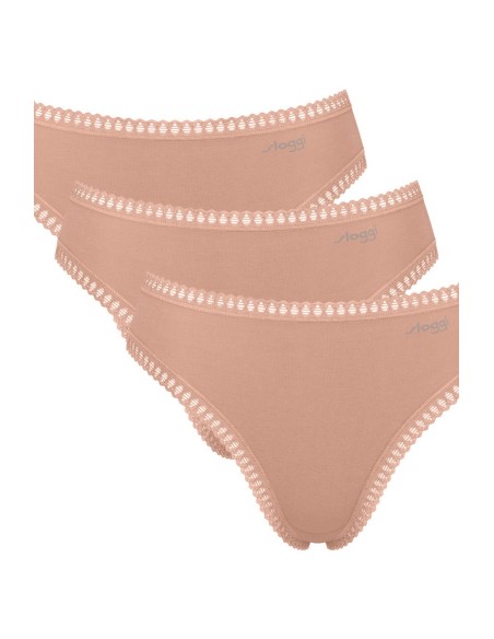 Figi go crush high leg 3pack beż Sloggi