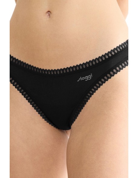 Figi go crush string 3pack czarne Sloggi