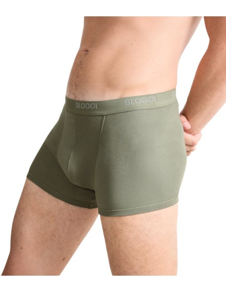 Męskie bokserki Sloggi Men Basic Short moss...