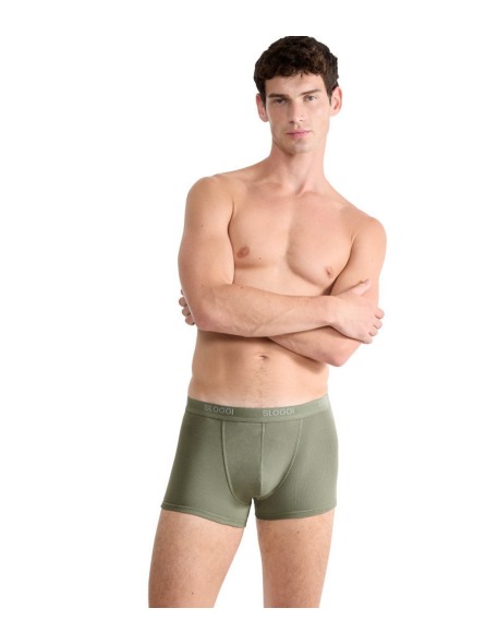 Męskie bokserki Sloggi Men Basic Short moss...
