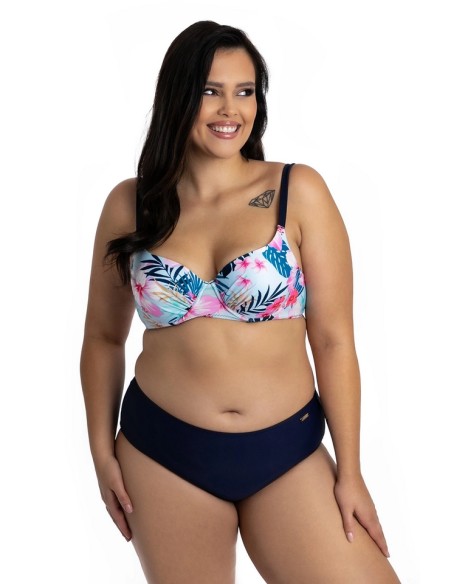 Two-piece swimsuit klasyczny padded bra and panties with wyższym stanem Primo