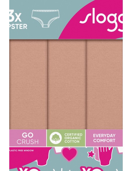 Briefs go crush hipster 3pack beige Sloggi