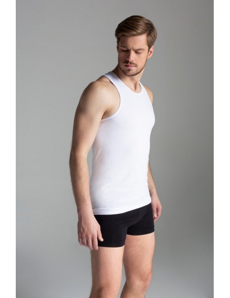 Undershirt tank top male Gatta Seamless Cotton Tank Classic 42407S