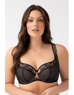 Bra half padded alicante k647 black Gorsenia