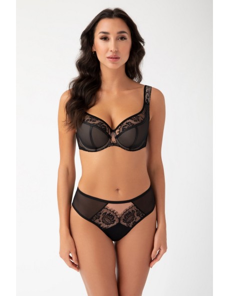 Bra half padded alicante k647 black Gorsenia