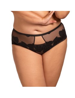 Gloria majtki niskie N01 Nessa czarne, klasyczne figi z...