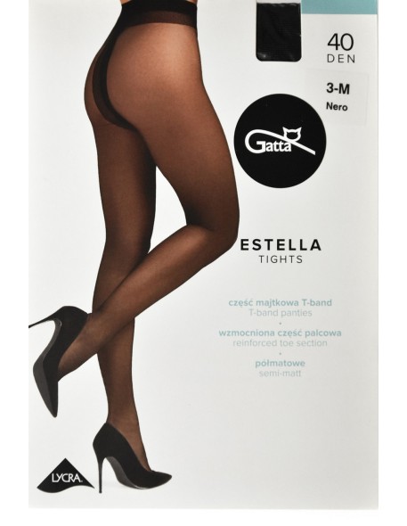 Estella - rajstopy damskie lycra półmat 40 den...