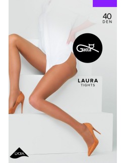 Laura - rajstopy damskie lycra półmat 40 den-6xxl Gatta
