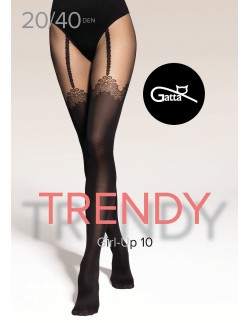 Girl-up -10- tights patterned. Gatta
