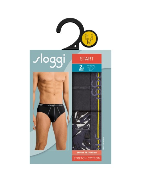 men start midi c2p box light grey melange Sloggi