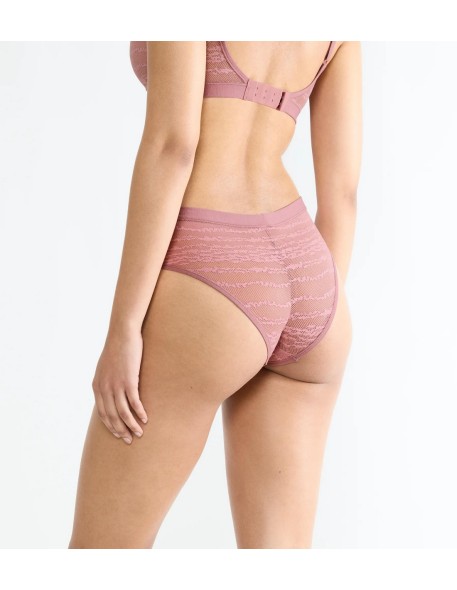 free evolve hipster lace date night pink Sloggi