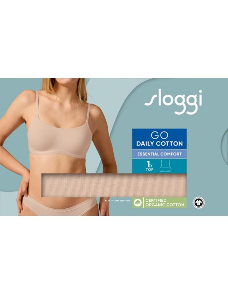 go daily cotton top new beige Sloggi