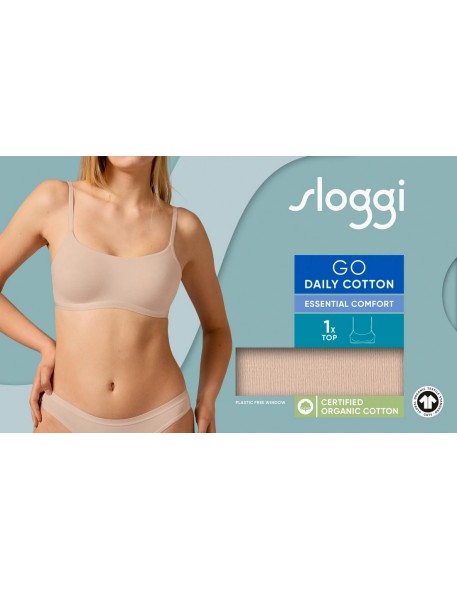 go daily cotton top new beige Sloggi