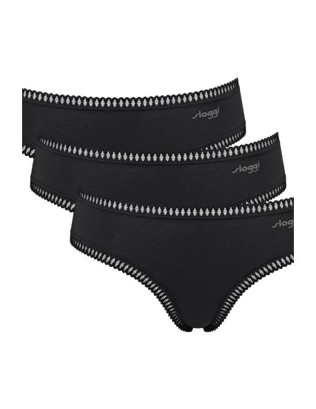 Briefs go crush hipster 3pack black Sloggi
