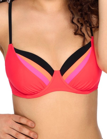 Bra bathing sk 136 neon pink, Ava