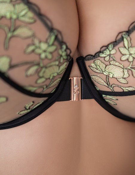 Bra soft fastened with przodu Krisline Lime