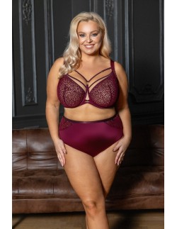 Krisline Merlot figi wysoki stan, elegancki model plus size 2