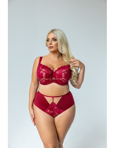Biustonosz koronkowy Krisline Cherry soft full cup, z fiszbinami